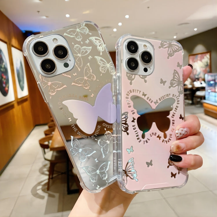 For iPhone 14 Plus Color Painted Mirror Phone Case
