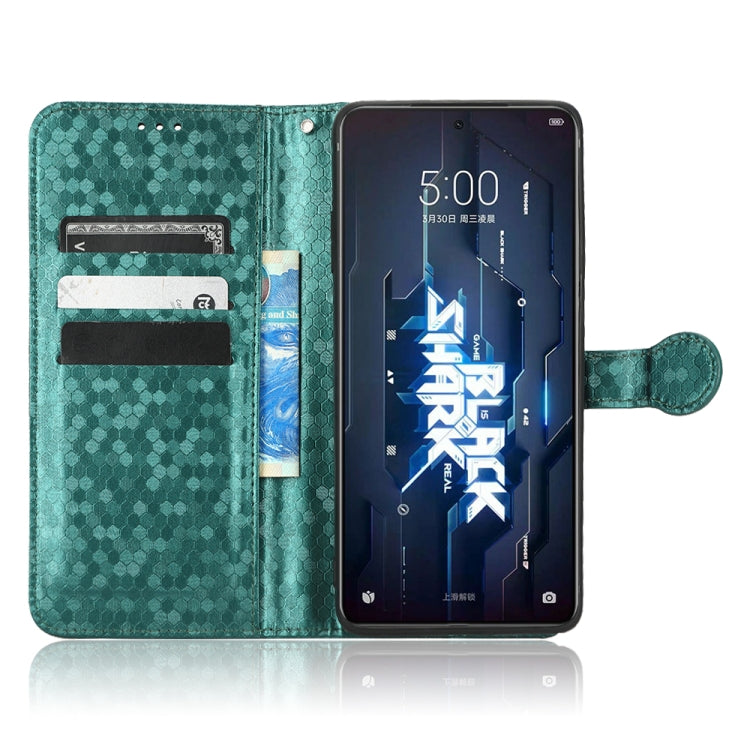 For Xiaomi Black Shark 5 Honeycomb Dot Texture Leather Phone Case