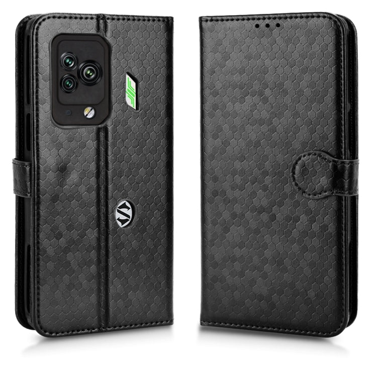 For Xiaomi Black Shark 5 Pro Honeycomb Dot Texture Leather Phone Case