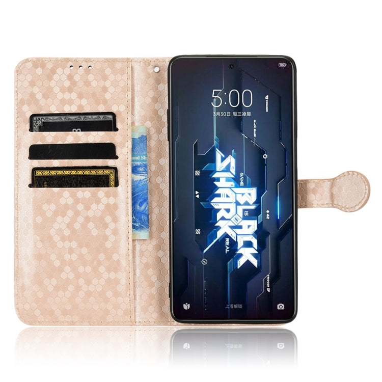 For Xiaomi Black Shark 5 Pro Honeycomb Dot Texture Leather Phone Case
