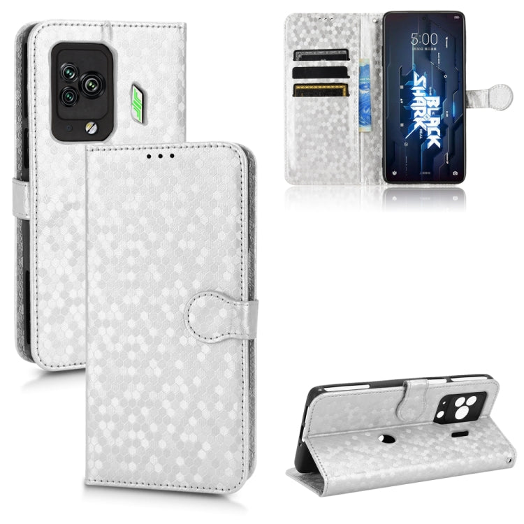 For Xiaomi Black Shark 5 Pro Honeycomb Dot Texture Leather Phone Case