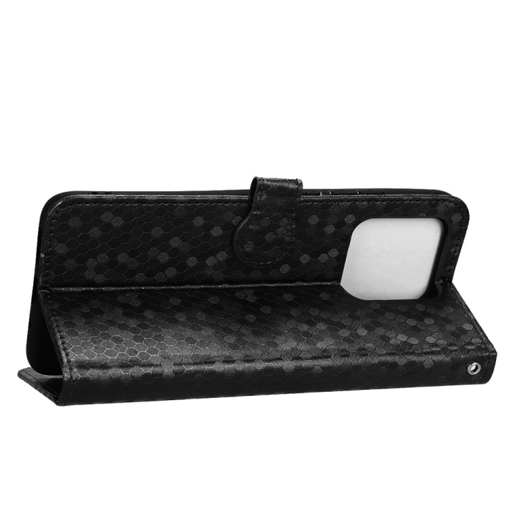 For Xiaomi Redmi 10C Honeycomb Dot Texture Leather Phone Case