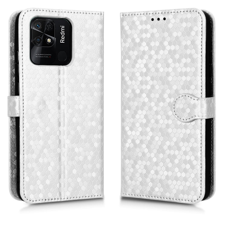 For Xiaomi Redmi 10C Honeycomb Dot Texture Leather Phone Case