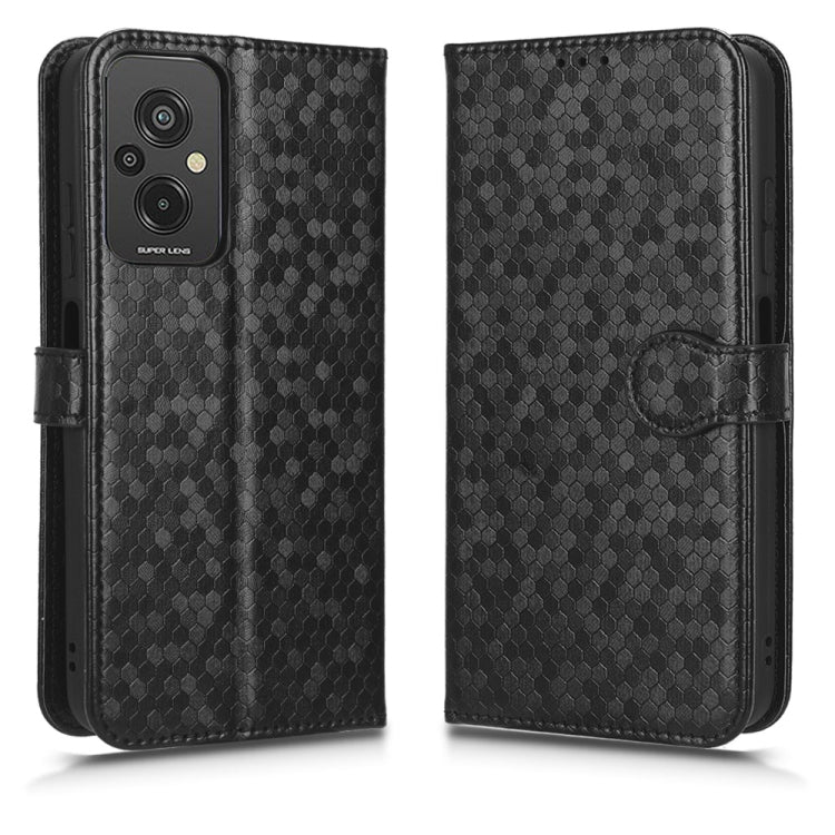 For Xiaomi Redmi 11 Prime 4G Honeycomb Dot Texture Leather Phone Case