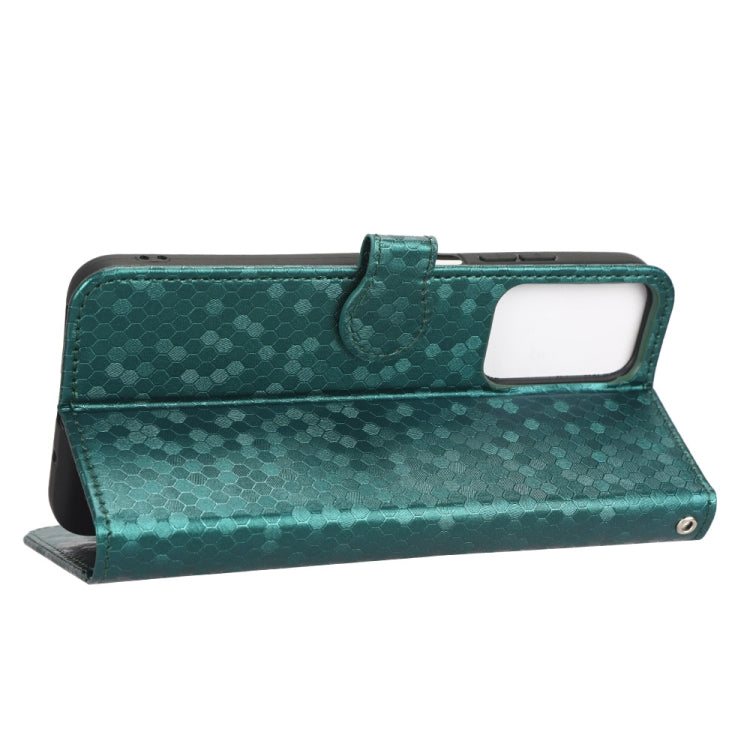 For Xiaomi Redmi 11 Prime 4G Honeycomb Dot Texture Leather Phone Case