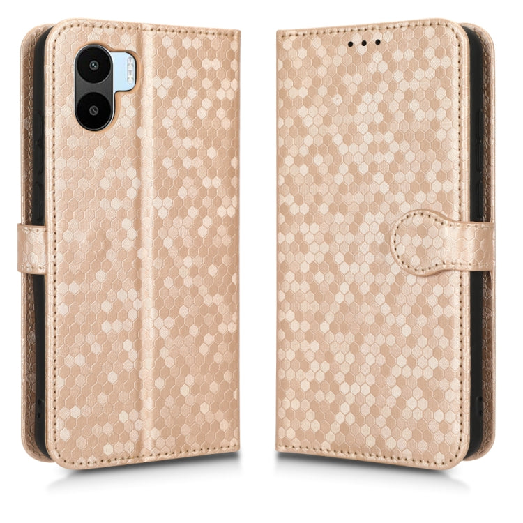 For Xiaomi Redmi A1 Honeycomb Dot Texture Leather Phone Case