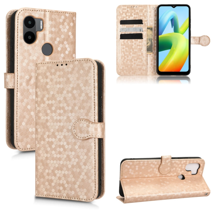 For Xiaomi Redmi A1+ 4G Honeycomb Dot Texture Leather Phone Case