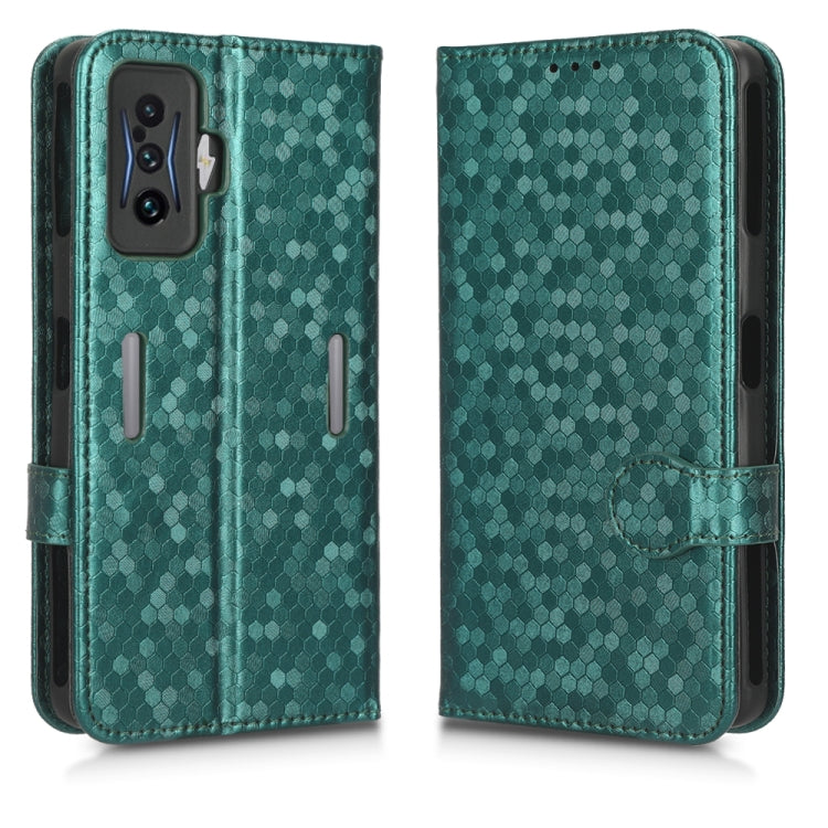 For Xiaomi Redmi K50 Gaming / Poco F4 GT 5G Honeycomb Dot Texture Leather Phone Case