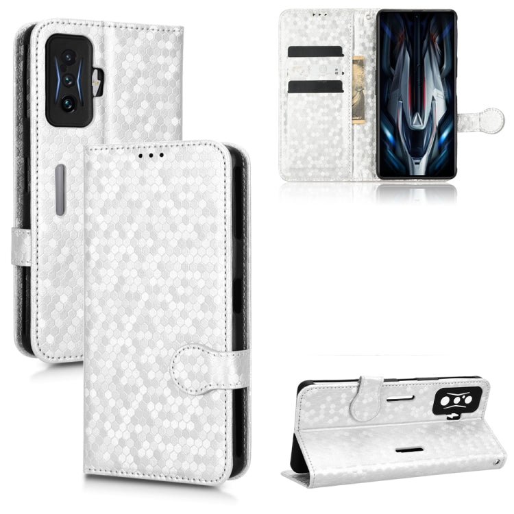 For Xiaomi Redmi K50 Gaming / Poco F4 GT 5G Honeycomb Dot Texture Leather Phone Case