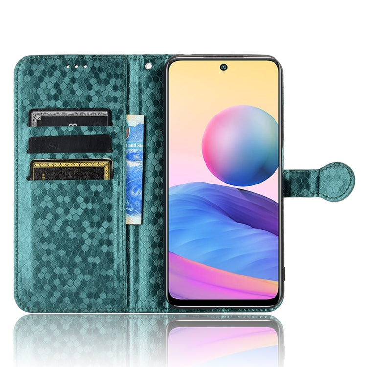 For Xiaomi Redmi Note 10 5G Honeycomb Dot Texture Leather Phone Case