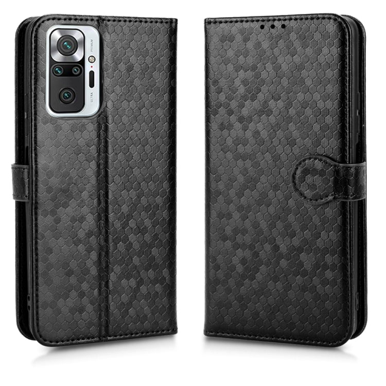 For Xiaomi Redmi Note 10 Pro 4G Honeycomb Dot Texture Leather Phone Case