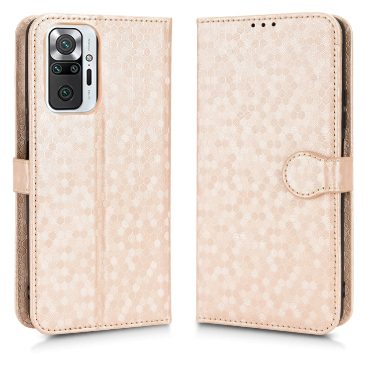 For Xiaomi Redmi Note 10 Pro 4G Honeycomb Dot Texture Leather Phone Case