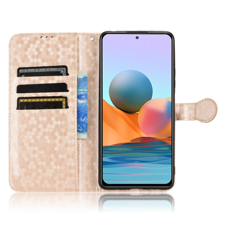For Xiaomi Redmi Note 10 Pro 4G Honeycomb Dot Texture Leather Phone Case