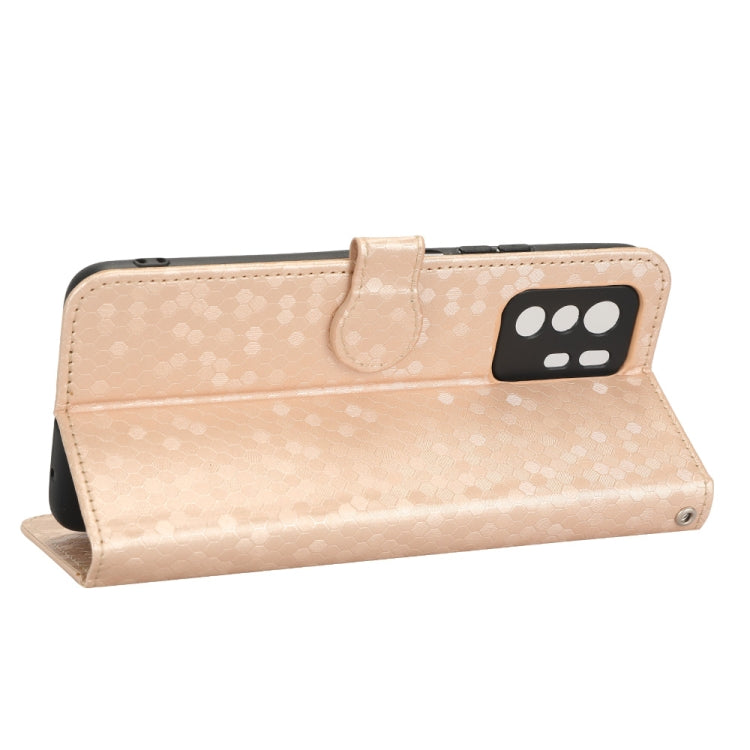 For Xiaomi Redmi Note 10 Pro 5G Honeycomb Dot Texture Leather Phone Case