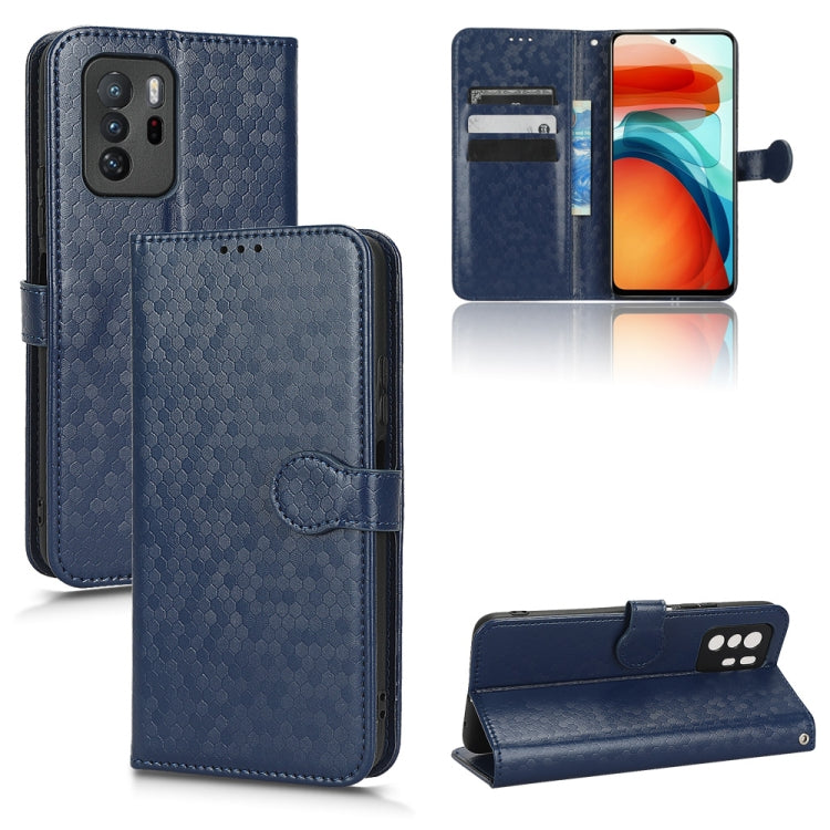 For Xiaomi Redmi Note 10 Pro 5G Honeycomb Dot Texture Leather Phone Case