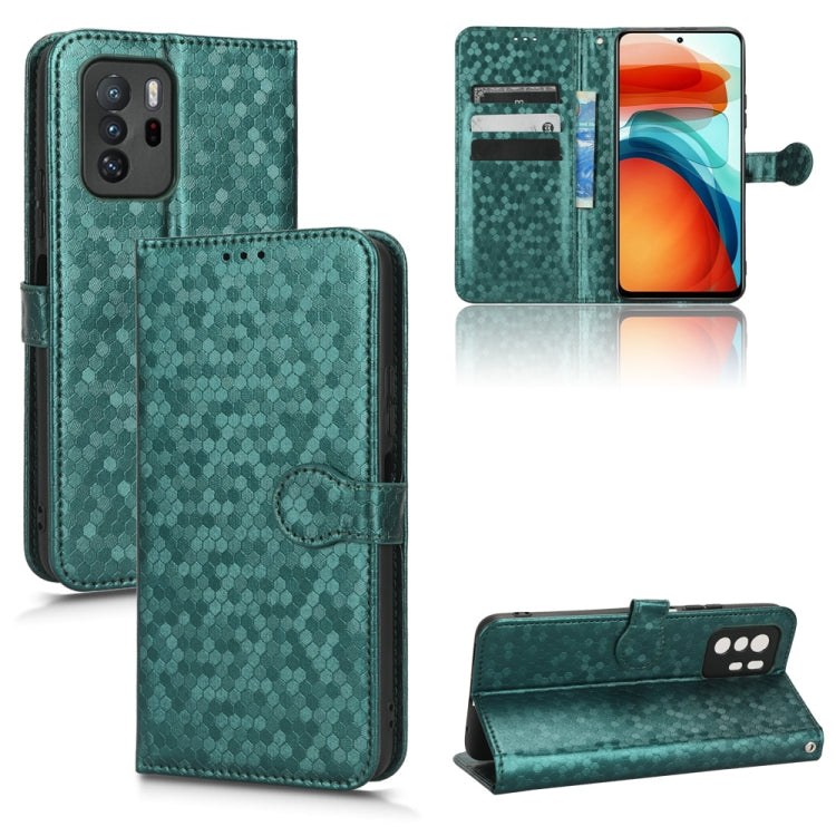 For Xiaomi Redmi Note 10 Pro 5G Honeycomb Dot Texture Leather Phone Case