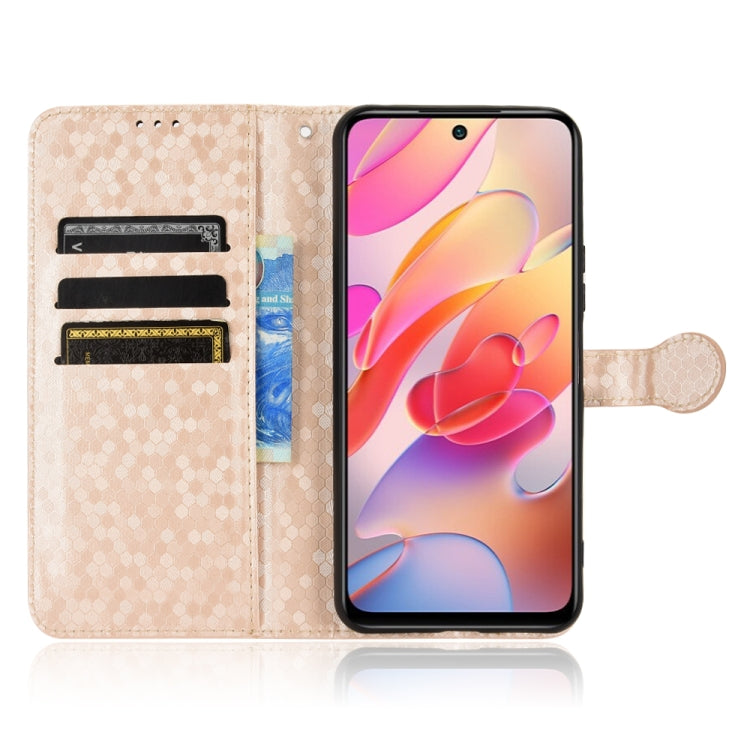 For Xiaomi Redmi Note 10 JE Honeycomb Dot Texture Leather Phone Case