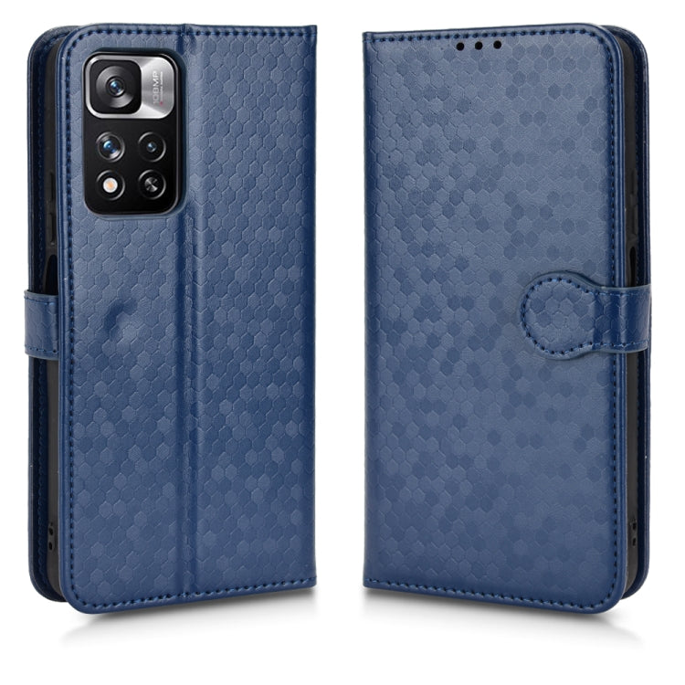 For Xiaomi Redmi Note 11 Pro 5G Honeycomb Dot Texture Leather Phone Case
