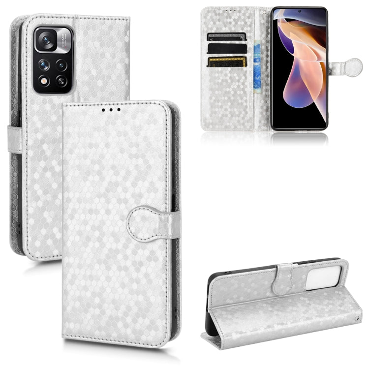For Xiaomi Redmi Note 11 Pro 5G Honeycomb Dot Texture Leather Phone Case