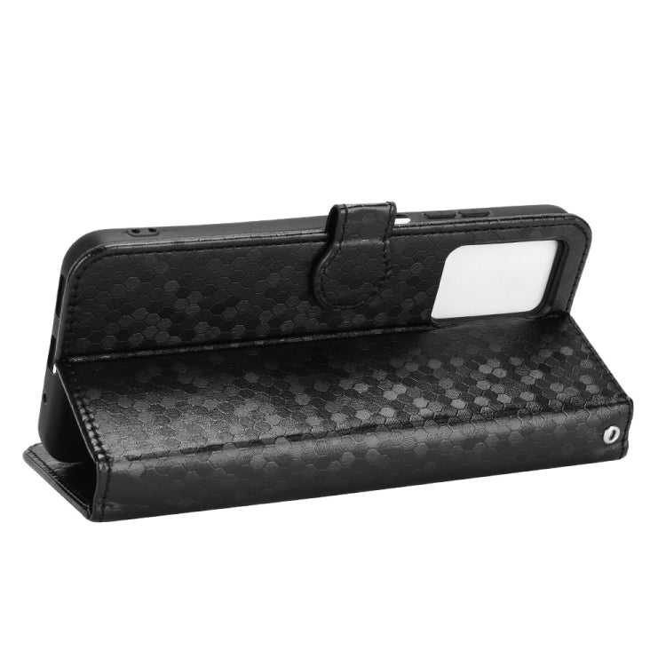 For Xiaomi Redmi Note 11E Honeycomb Dot Texture Leather Phone Case