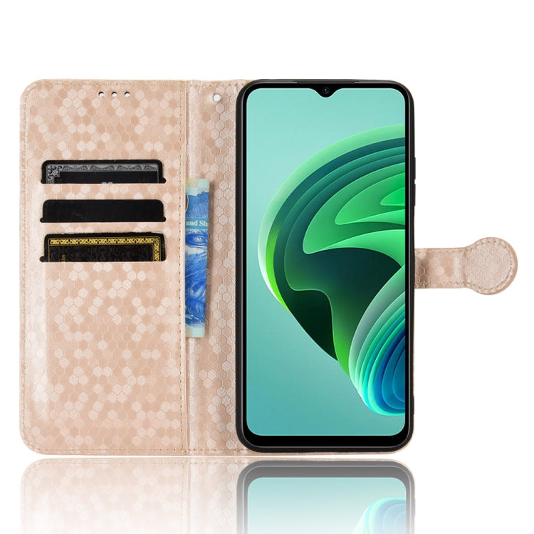 For Xiaomi Redmi Note 11E Honeycomb Dot Texture Leather Phone Case