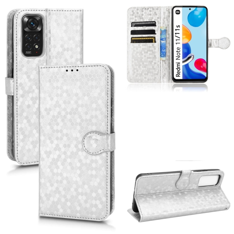 For Xiaomi Redmi Note 11 4G Global / 11S Honeycomb Dot Texture Leather Phone Case