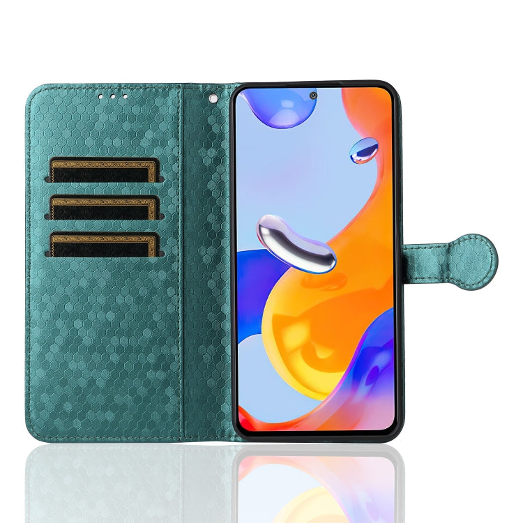 For Xiaomi Redmi Note 11 Pro Honeycomb Dot Texture Leather Phone Case