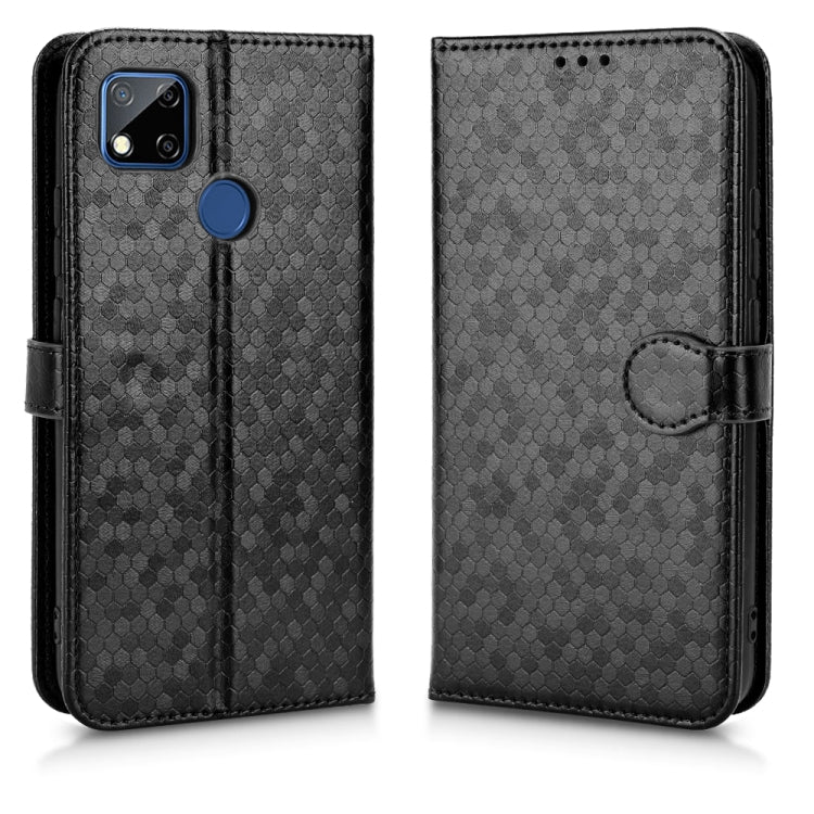For Xiaomi Redmi 10A / 9C Honeycomb Dot Texture Leather Phone Case