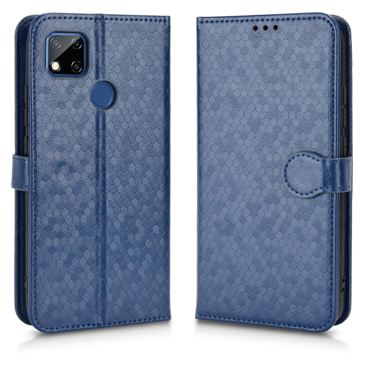 For Xiaomi Redmi 10A / 9C Honeycomb Dot Texture Leather Phone Case