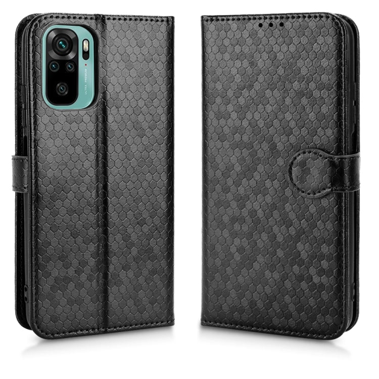 For Xiaomi Redmi Note 10 4G / 10S Honeycomb Dot Texture Leather Phone Case