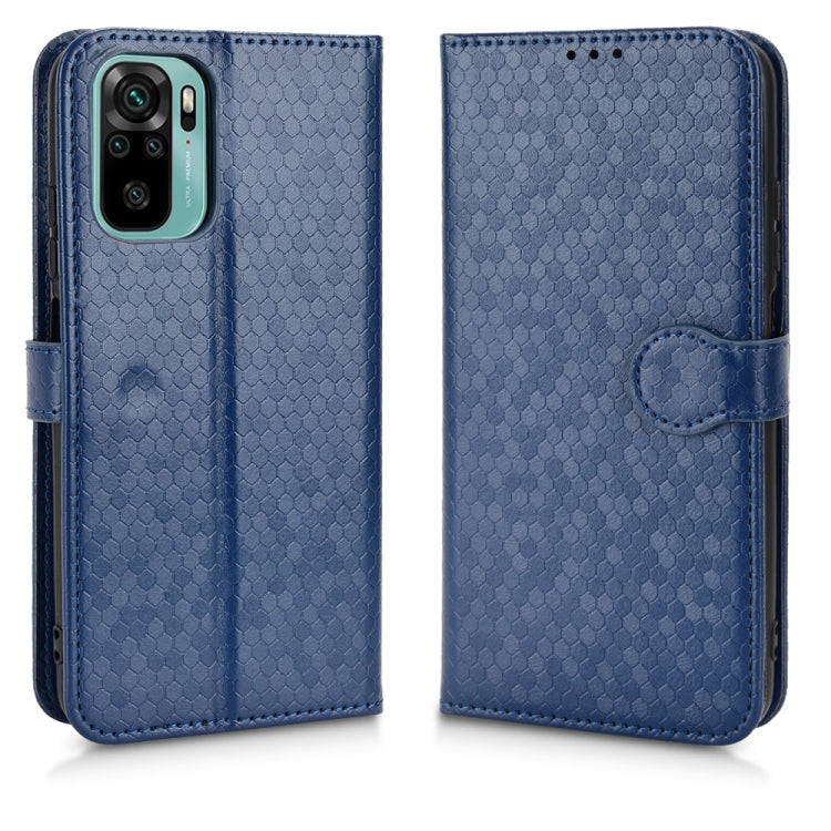 For Xiaomi Redmi Note 10 4G / 10S Honeycomb Dot Texture Leather Phone Case