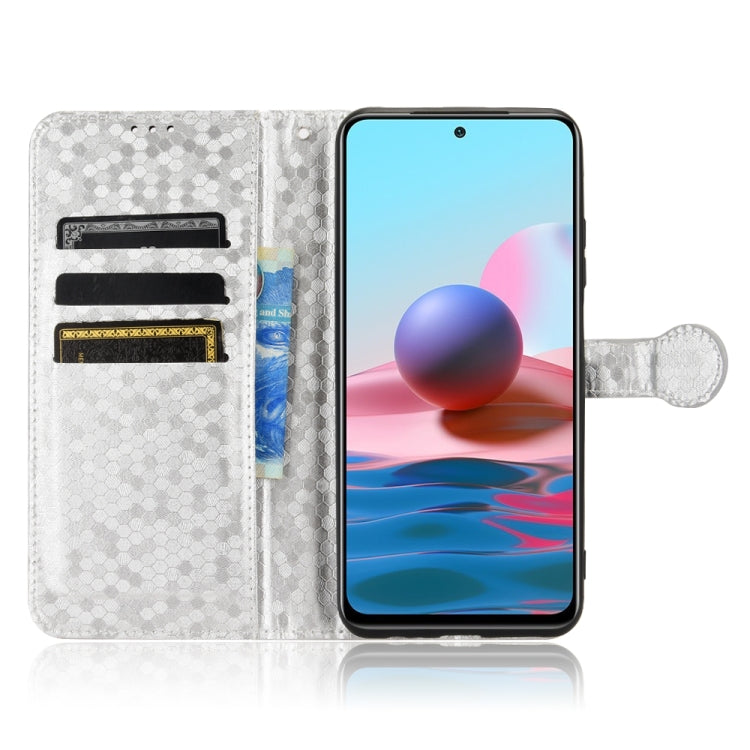 For Xiaomi Redmi Note 10 4G / 10S Honeycomb Dot Texture Leather Phone Case