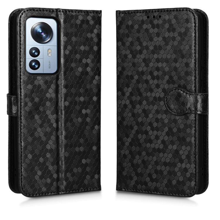 For Xiaomi 12 / 12S Honeycomb Dot Texture Leather Phone Case