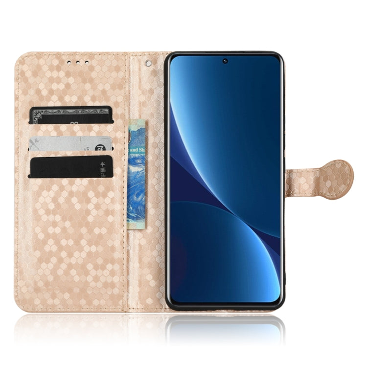 For Xiaomi 12 / 12S Honeycomb Dot Texture Leather Phone Case