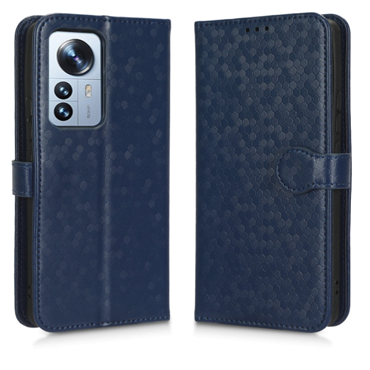 For Xiaomi 12 / 12S Honeycomb Dot Texture Leather Phone Case