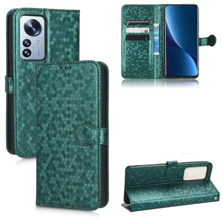 For Xiaomi 12 Lite Honeycomb Dot Texture Leather Phone Case