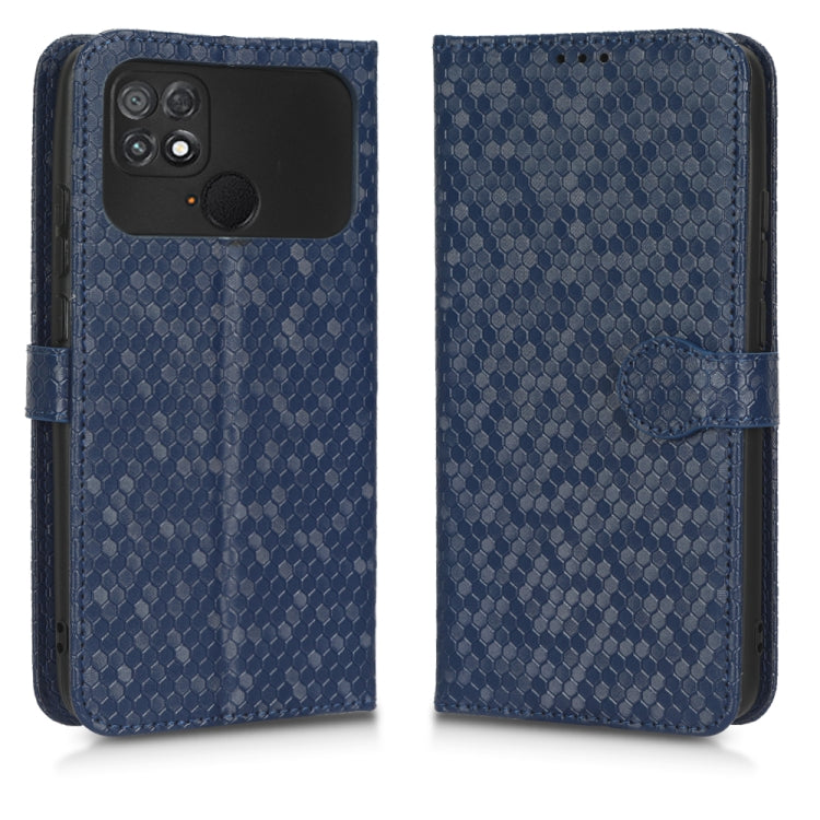 For Xiaomi Poco C40 Honeycomb Dot Texture Leather Phone Case