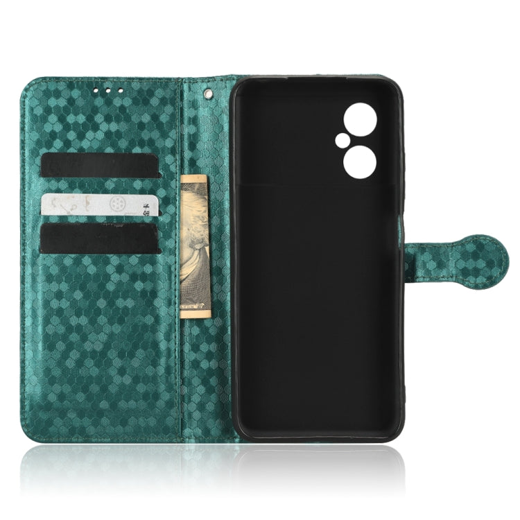 For Xiaomi Poco M4 Honeycomb Dot Texture Leather Phone Case