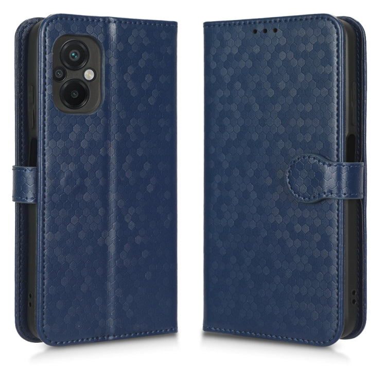 For Xiaomi Poco M5 Honeycomb Dot Texture Leather Phone Case