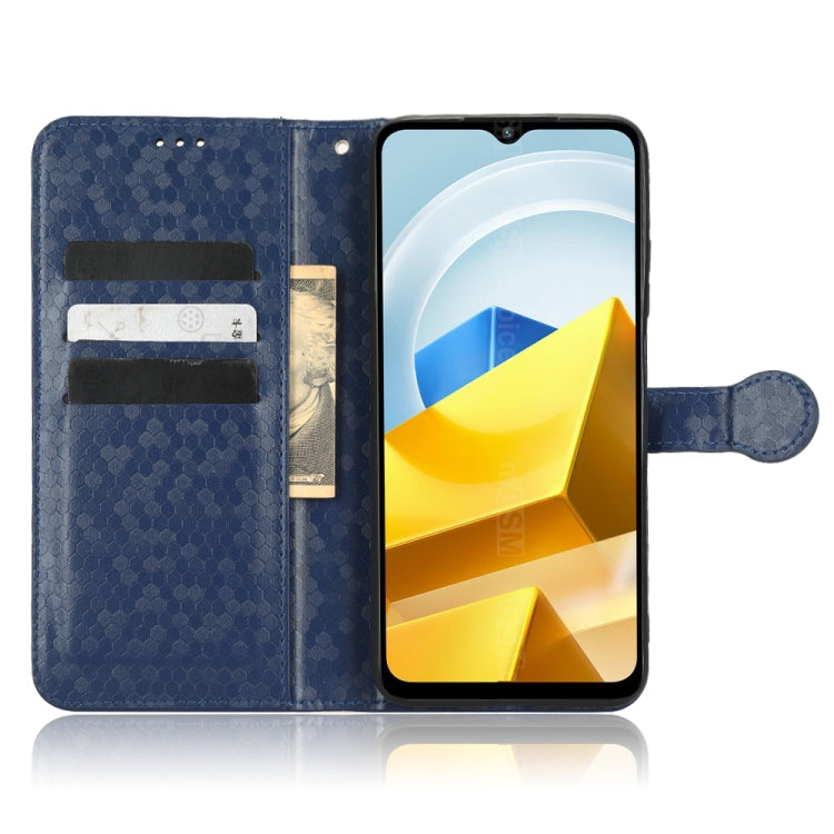 For Xiaomi Poco M5 Honeycomb Dot Texture Leather Phone Case