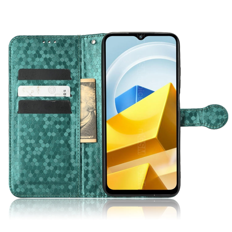 For Xiaomi Poco M5 Honeycomb Dot Texture Leather Phone Case