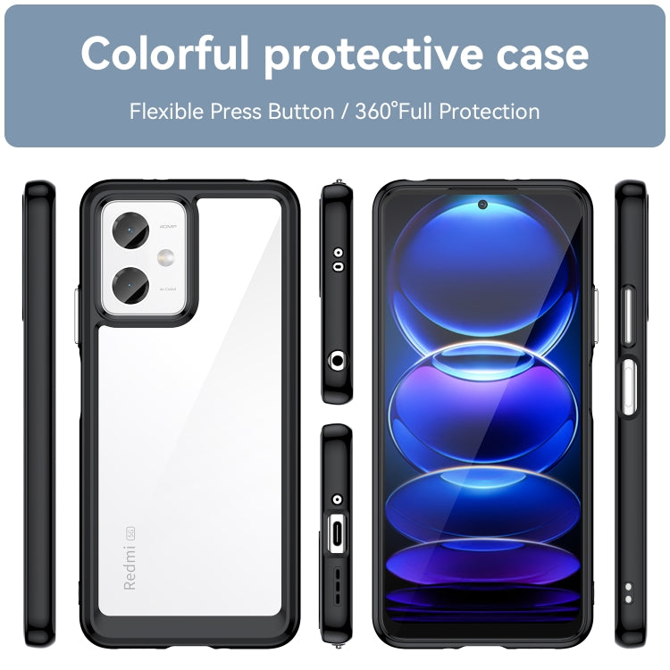 For Xiaomi Redmi Note 12 China Colorful Series Acrylic + TPU Phone Case
