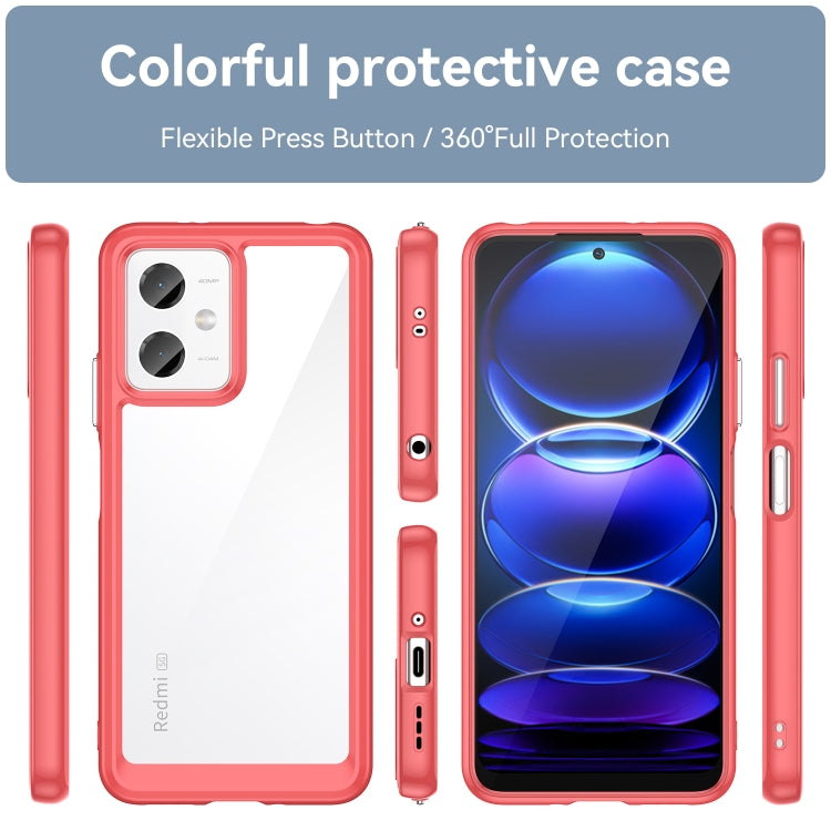 For Xiaomi Redmi Note 12 China Colorful Series Acrylic + TPU Phone Case