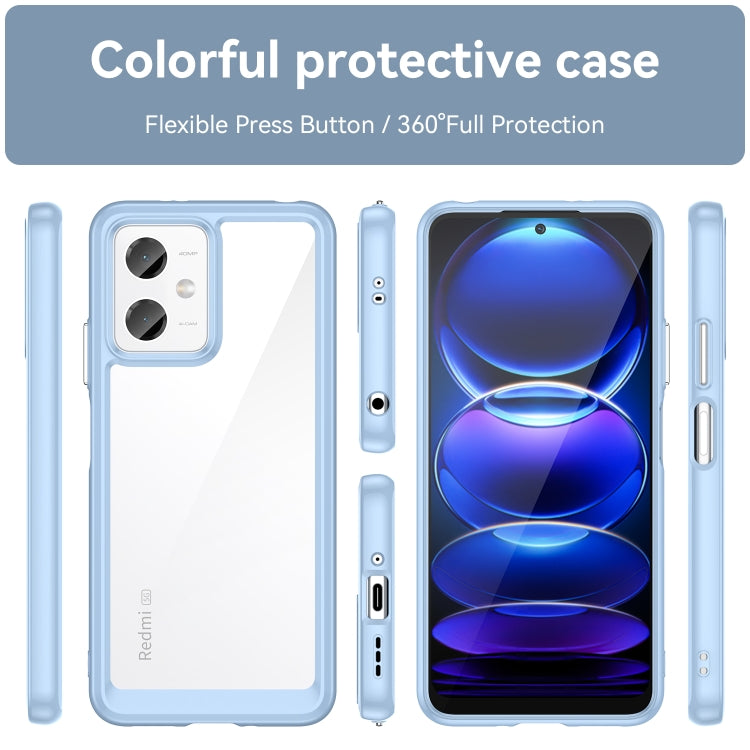For Xiaomi Redmi Note 12 China Colorful Series Acrylic + TPU Phone Case