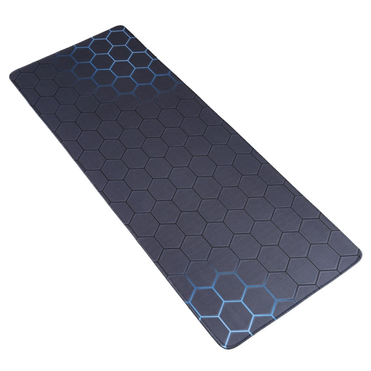 Anti-Slip Rubber Cloth Surface Game Mouse Mat Keyboard Pad, Size:70 x 30 x 0.2cm(Blue Honeycomb)