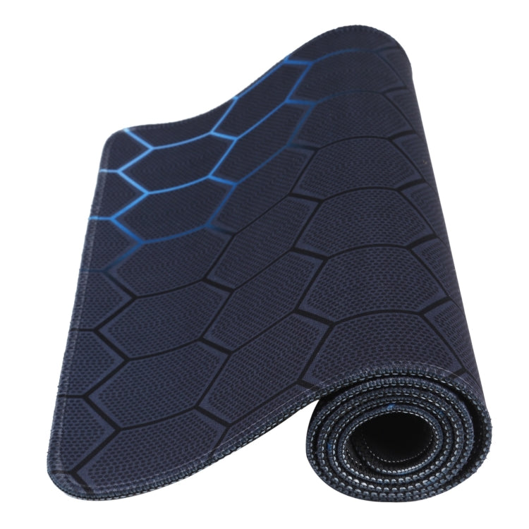 Anti-Slip Rubber Cloth Surface Game Mouse Mat Keyboard Pad, Size:70 x 30 x 0.2cm(Blue Honeycomb)