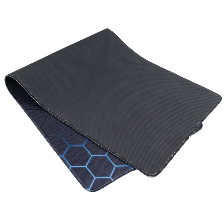 Anti-Slip Rubber Cloth Surface Game Mouse Mat Keyboard Pad, Size:70 x 30 x 0.2cm(Blue Honeycomb)