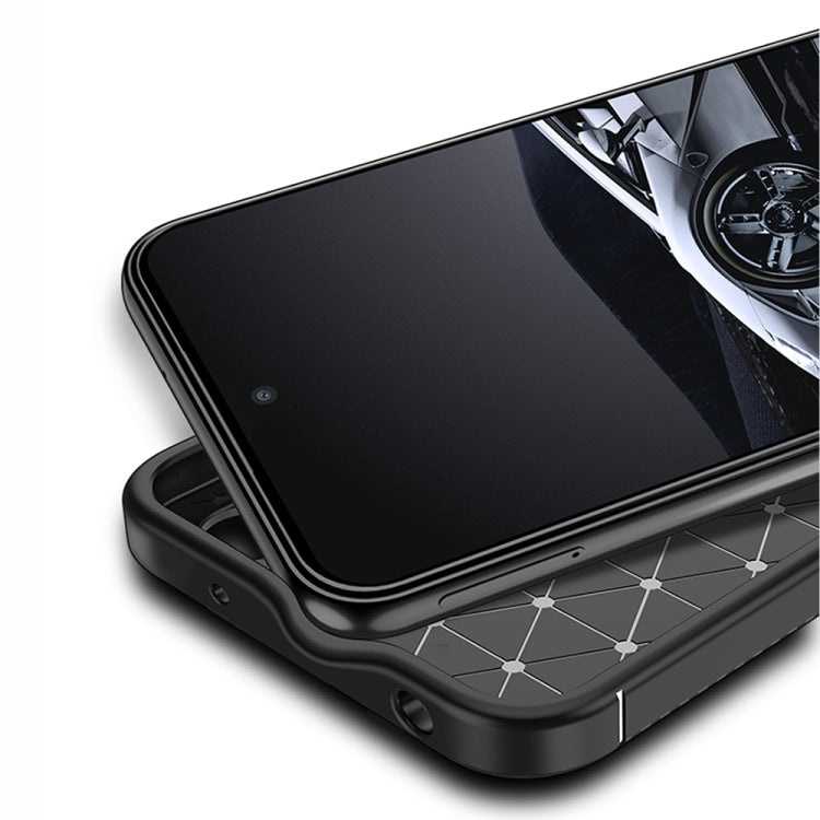 For Xiaomi Redmi 11 Prime Carbon Fiber Texture Shockproof TPU Phone Case
