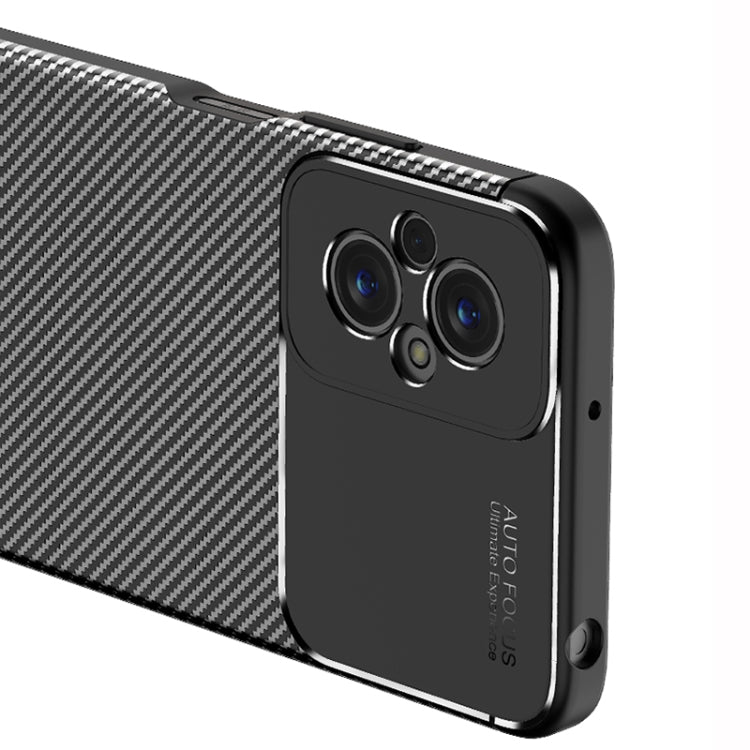 For Xiaomi Redmi 11 Prime Carbon Fiber Texture Shockproof TPU Phone Case