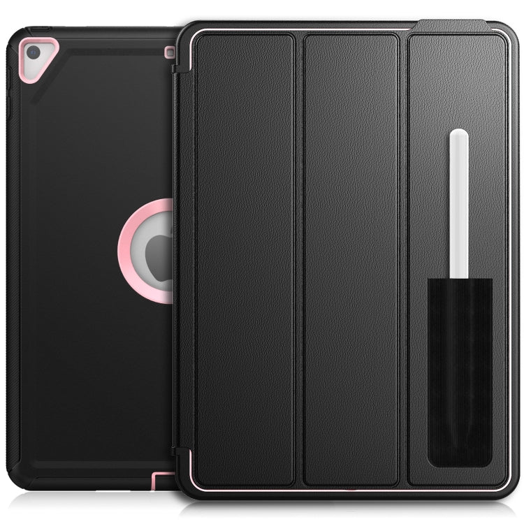 For iPad 10.2 2021 / 2020 / 2019 / Air 10.5 2019 3-Fold Amor Shockproof Smart Tablet Case